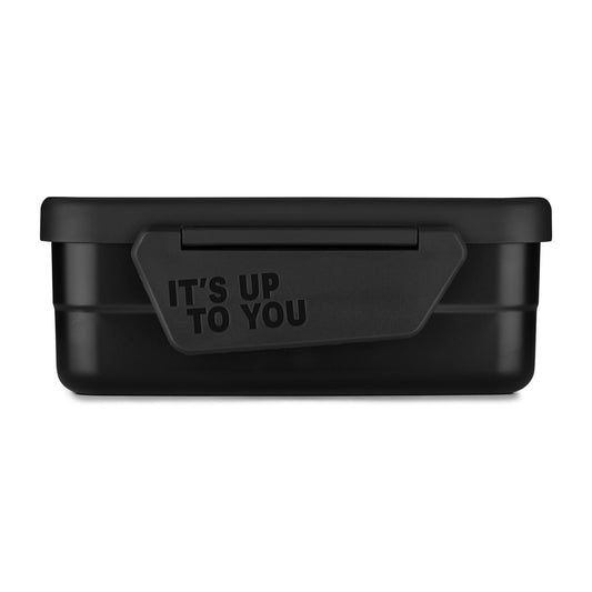 Edelstahl Brotdose black