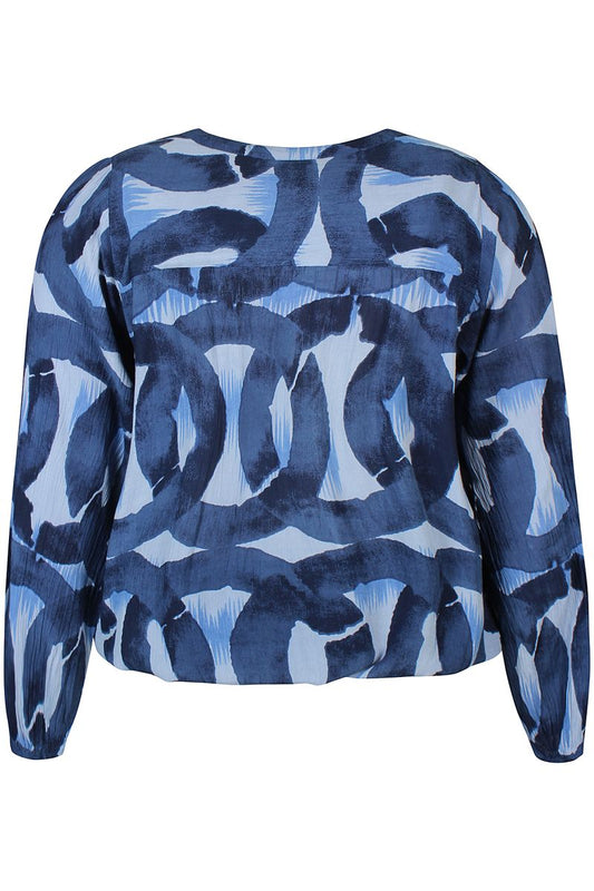 Zh-Sini 1058-Blouse L/S True Blue