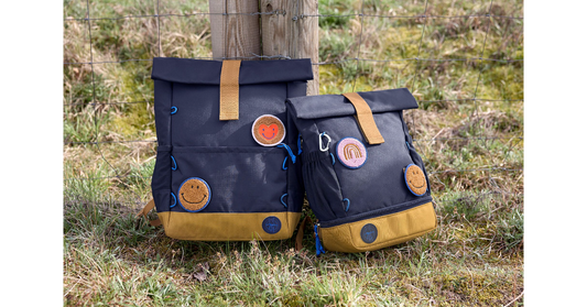 Medium Rolltop Backpack Little Gang navy