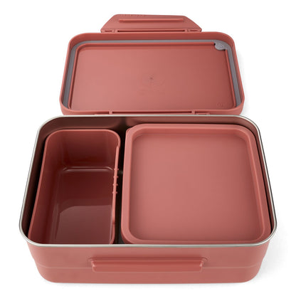 Edelstahl Brotdose Nordic Coral