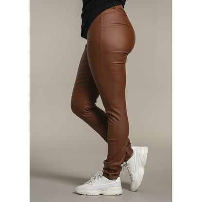Dublin - Pants - Coated Cognac