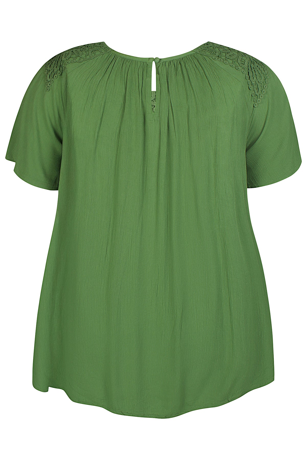 Zh-Luna 826-Blouse S/S Palm leaf