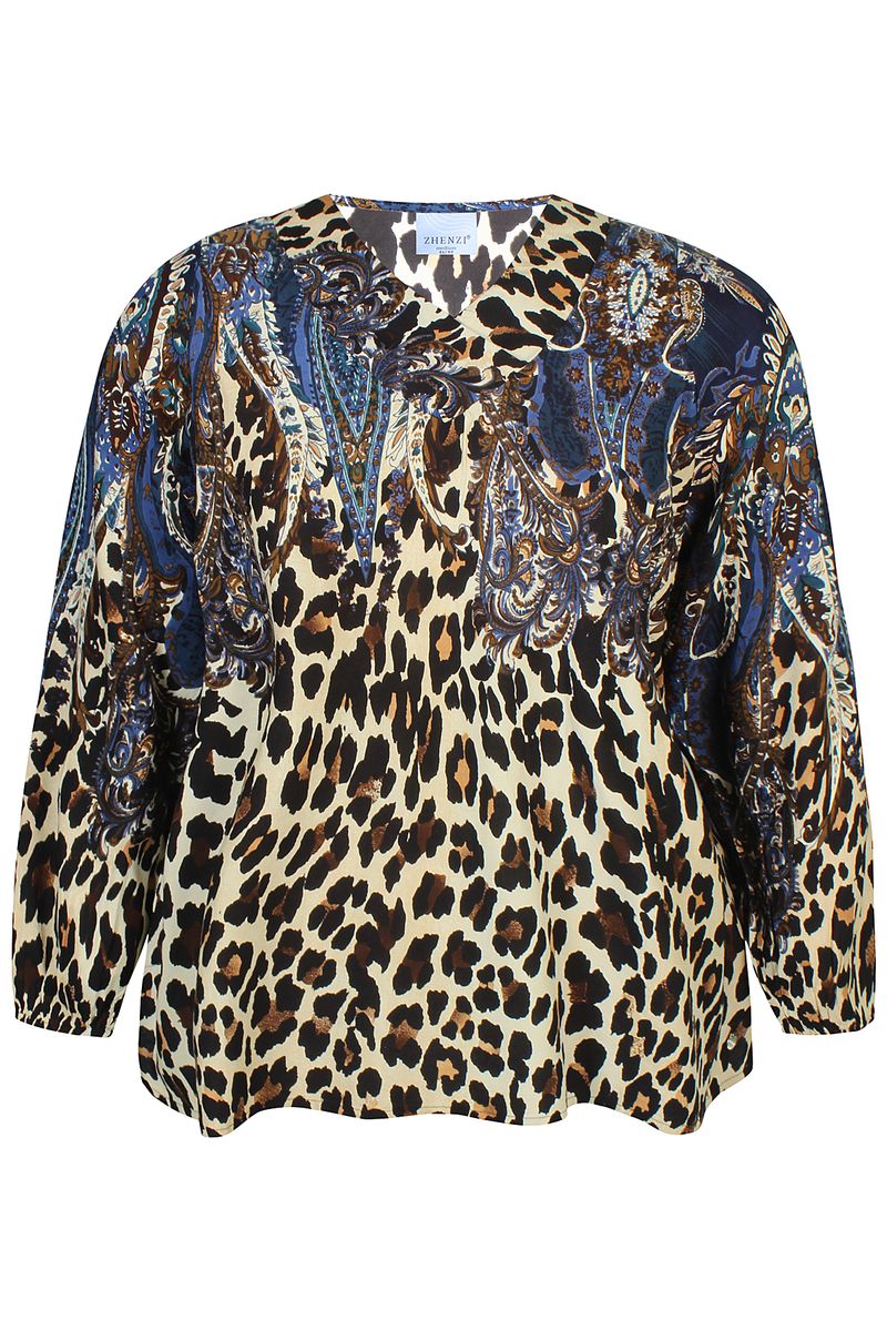 Zh-Siff 1049-Blouse L/S True Blue