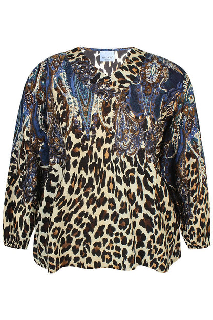 Zh-Siff 1049-Blouse L/S True Blue