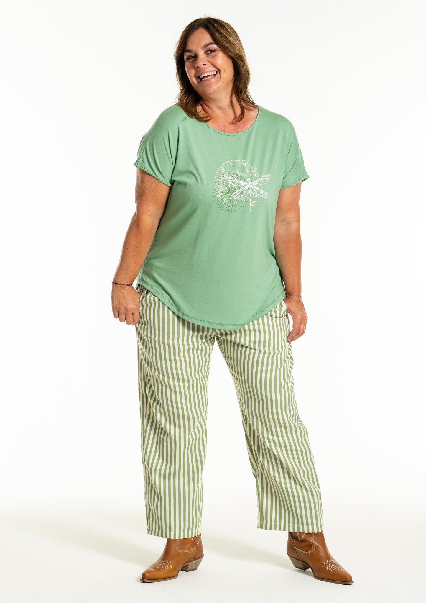 Ggitte T-Shirt With Print Green