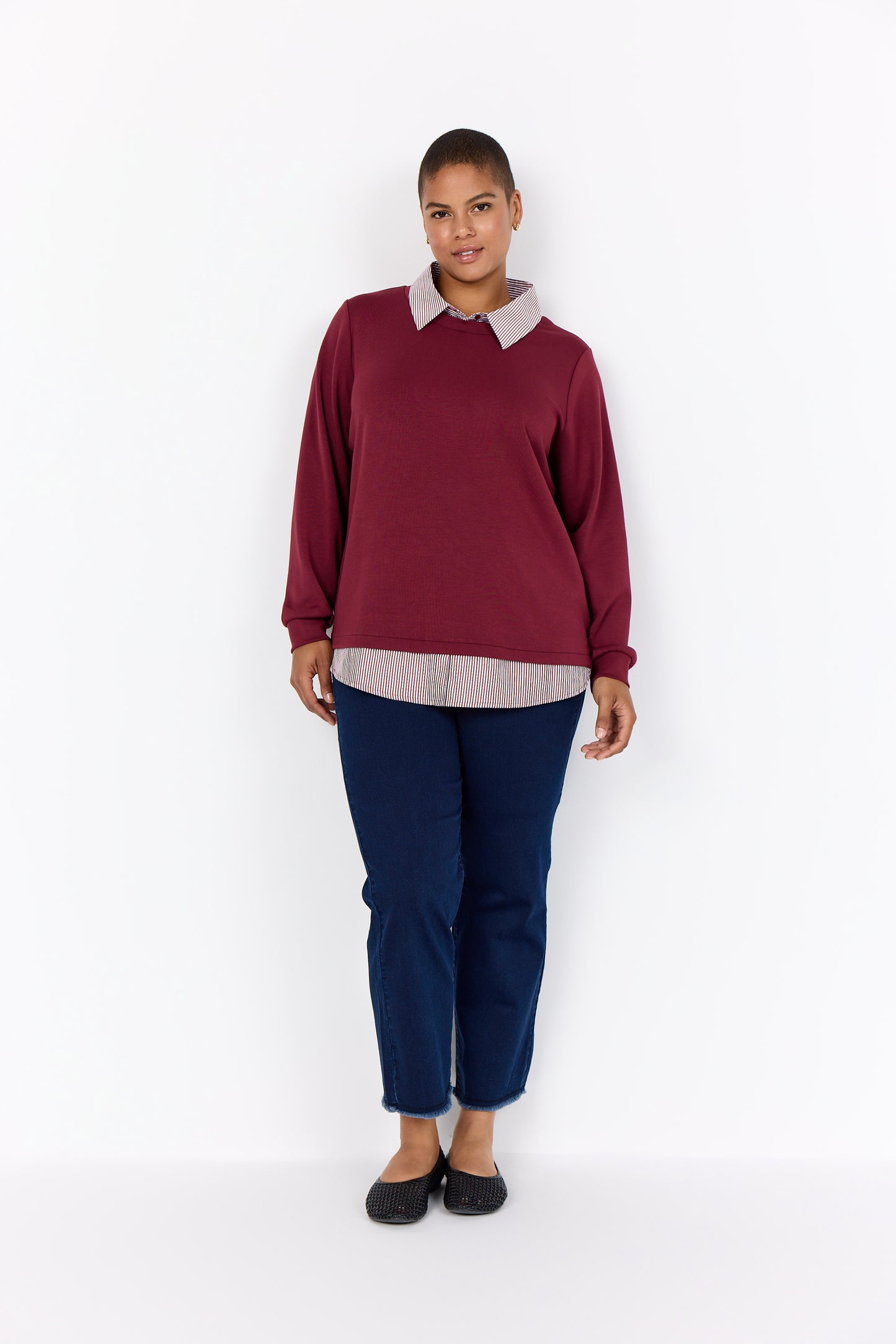 Wa-Sabina 63 Sweatshirt 4850C DARK RED COM