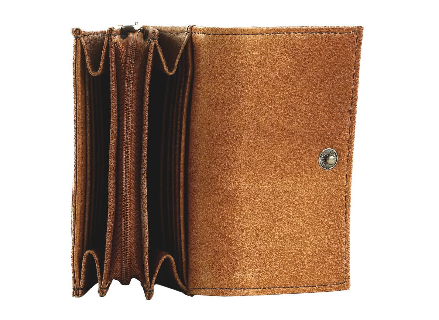 My Old Friend Flap Wallet dark caramel