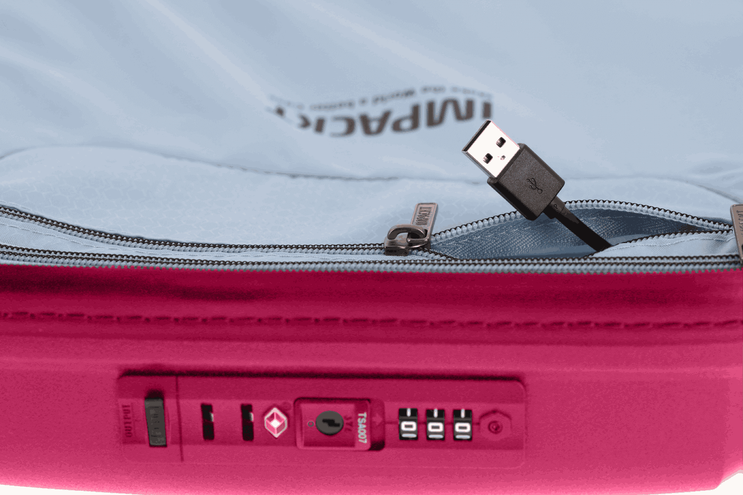 Ip1 4W Trolley S M.usb Port, Flora pink