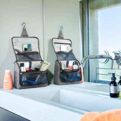 Toiletbag Xl twist silver