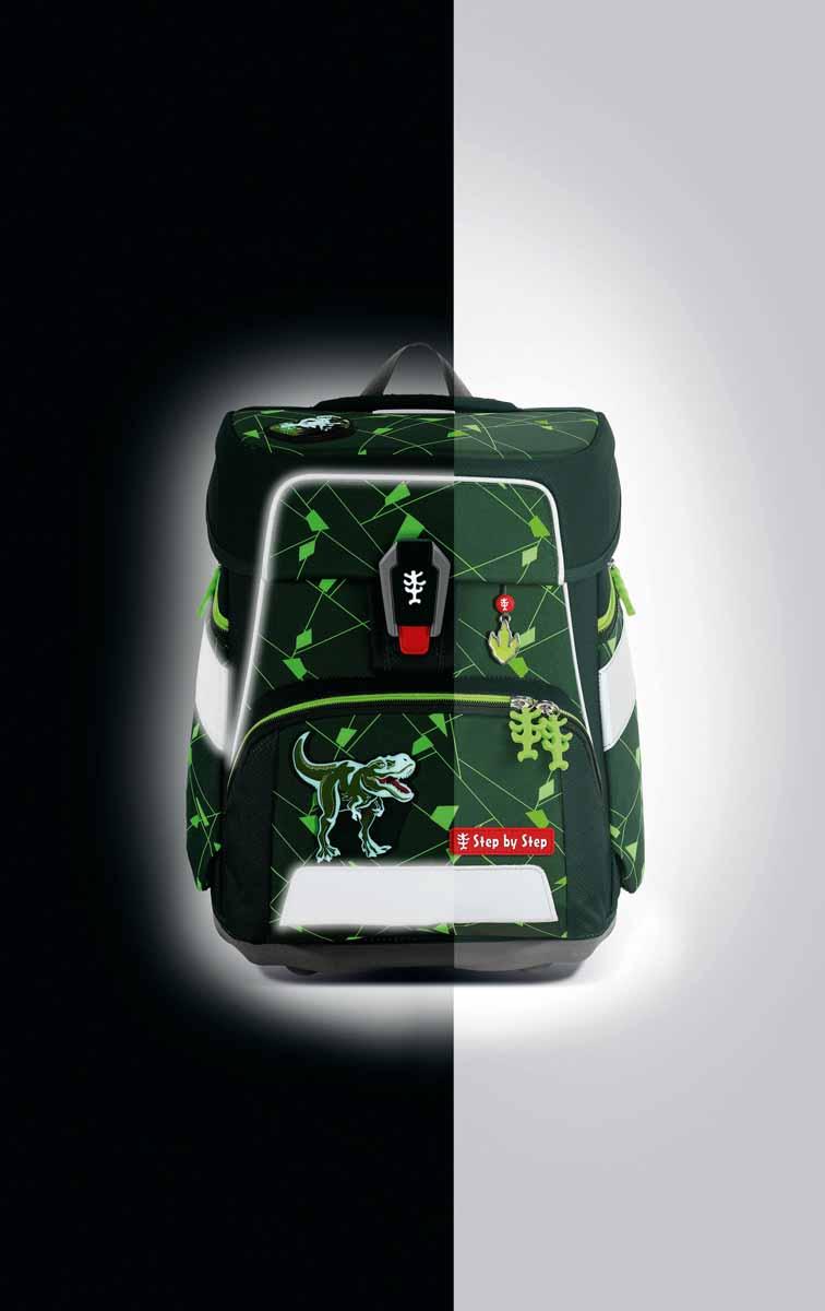 Space Shine Schulranzen-Set Dino Night Tyro