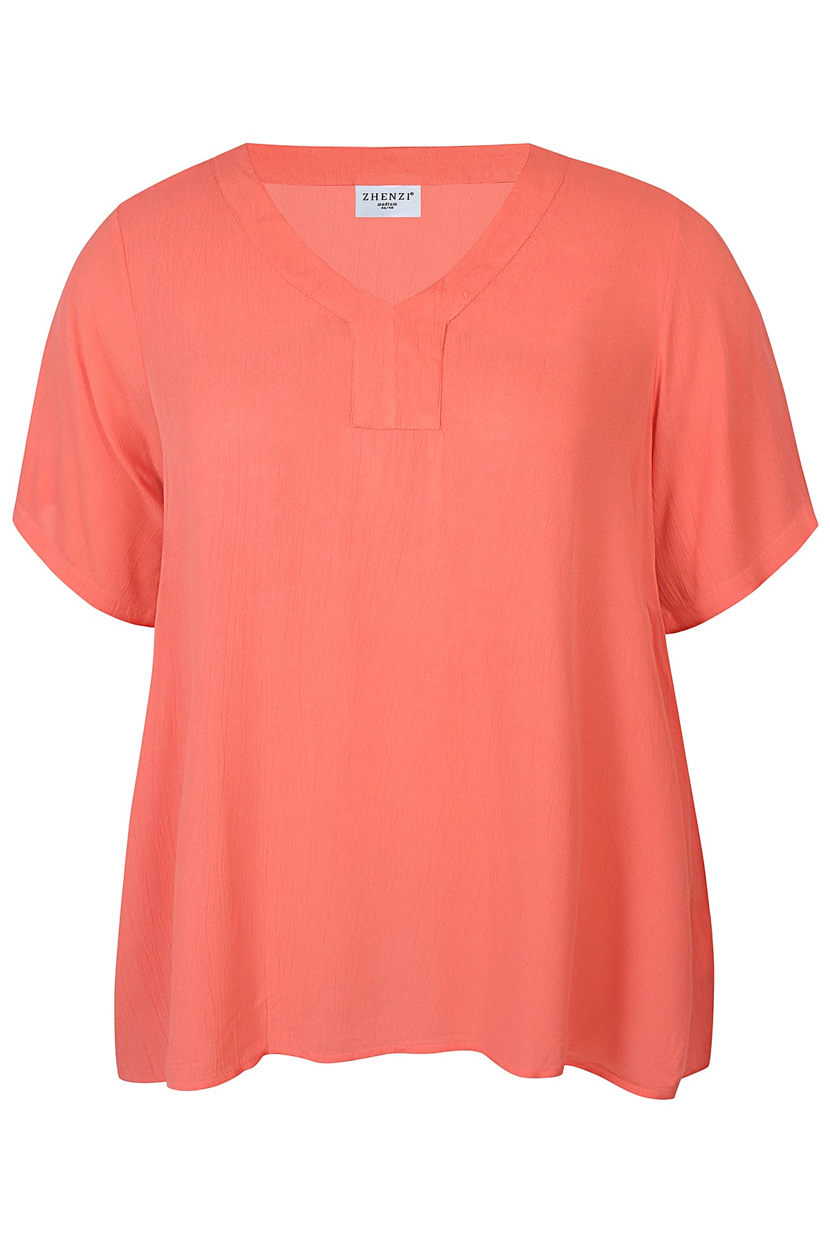 Giny 756-Blouse S/S Coral poppy