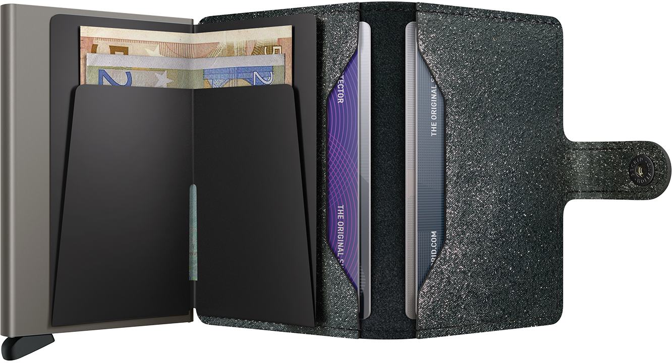Miniwallet Stars Black