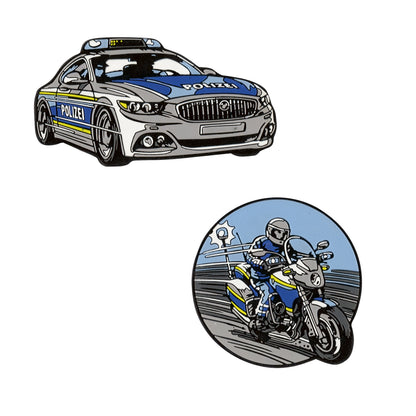 Funny Snaps Move 2Er Set Blue Police