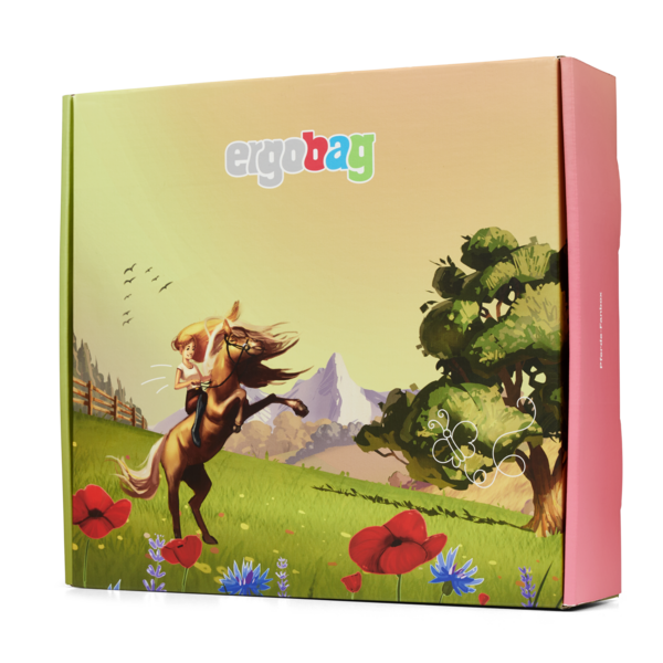Fan Box Pferde in mehrfarbig