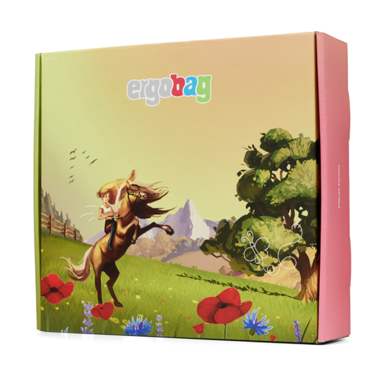 Fan Box Pferde in mehrfarbig