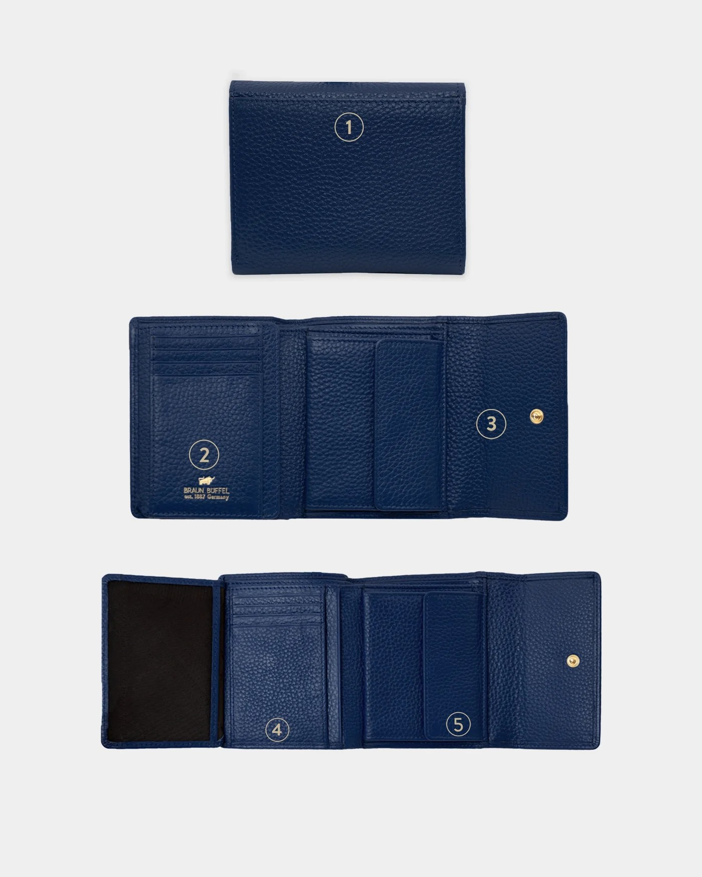 Asti Geldbörse M 8Cs Navy navy in blau