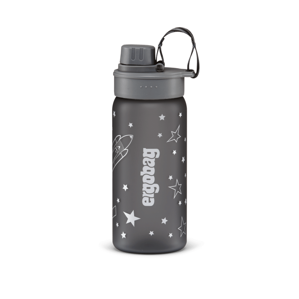 Trinkflasche Weltall in grau