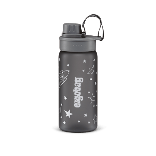 Trinkflasche Weltall in grau