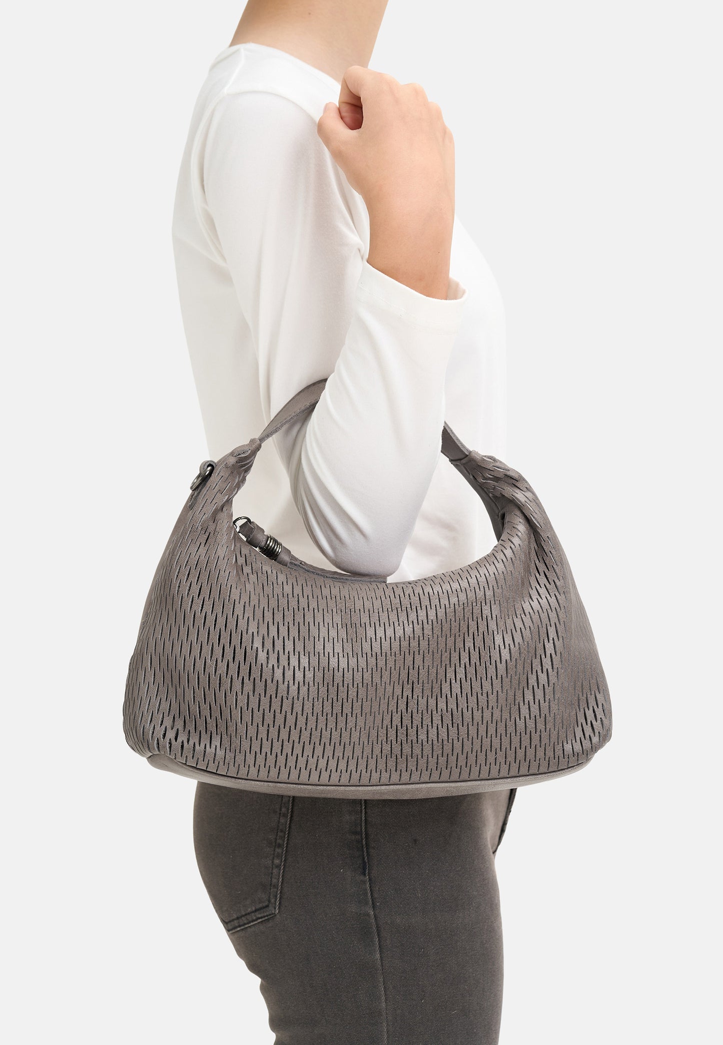 Soft Cut Handbag Muddy Khaki Brown