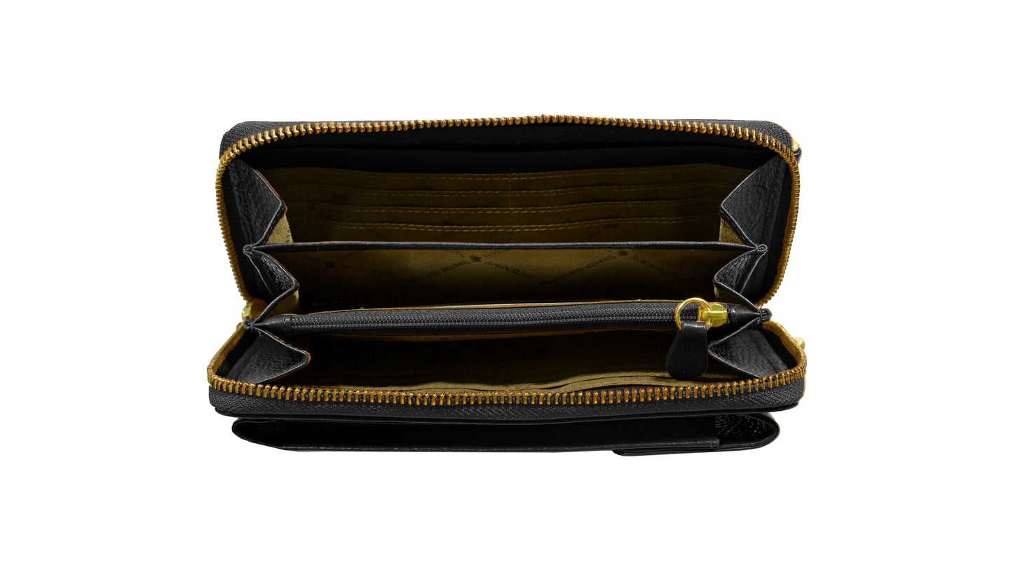 Asti Rv-Geldbörse M 8Cs Schwarz schwarz
