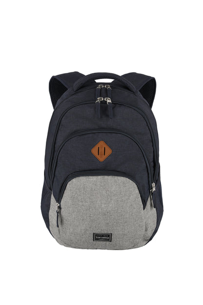 Basics Rucksack Melange, Marine/Grau