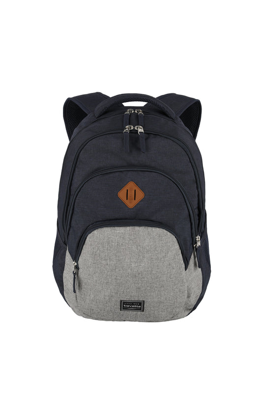 Basics Rucksack Melange, Marine/Grau