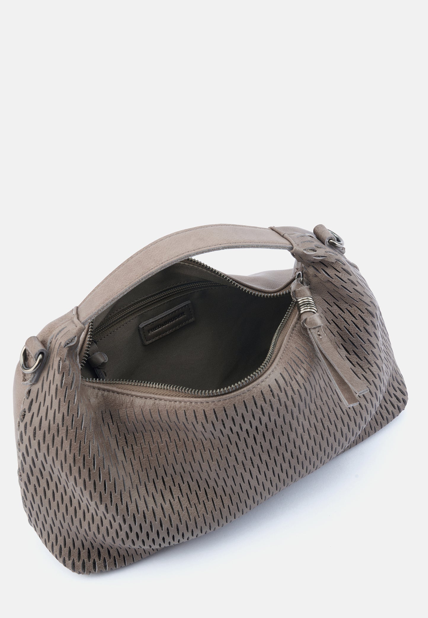 Soft Cut Handbag Muddy Khaki Brown