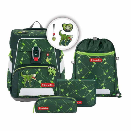 Space Shine Schulranzen-Set Dino Night Tyro
