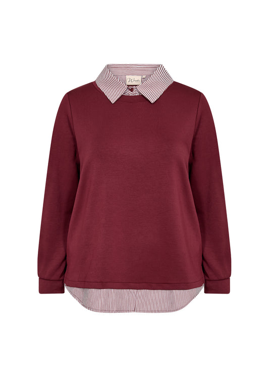Wa-Sabina 63 Sweatshirt 4850C DARK RED COM