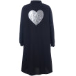 Snomi Shirt With Heart On The Back Black