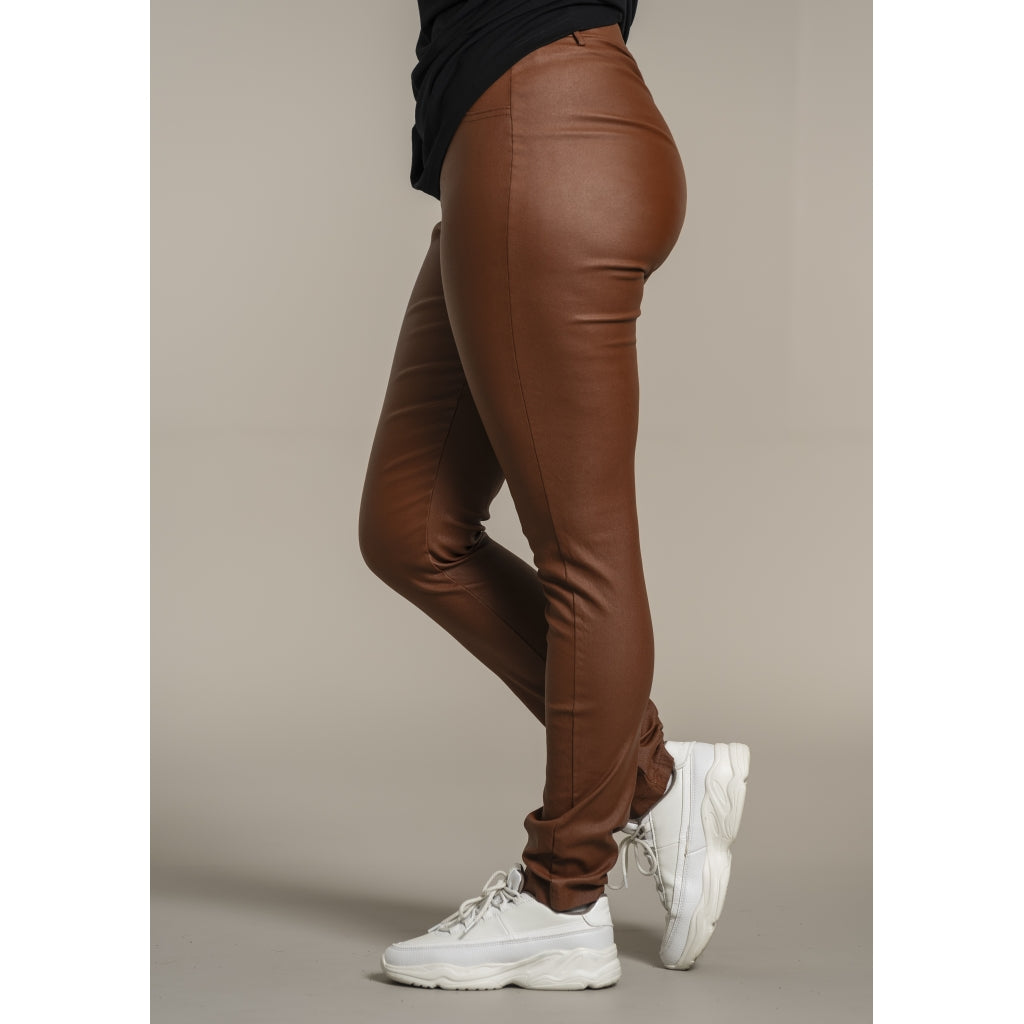 Dublin - Pants - Coated Cognac