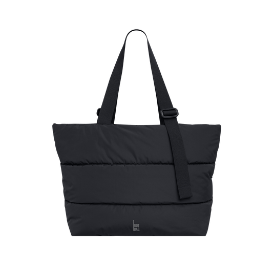Puffer Tote Bag monochrome black
