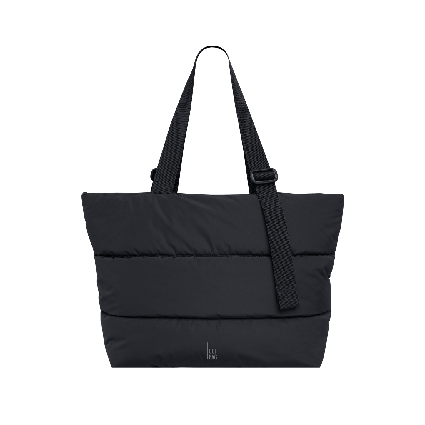Puffer Tote Bag monochrome black