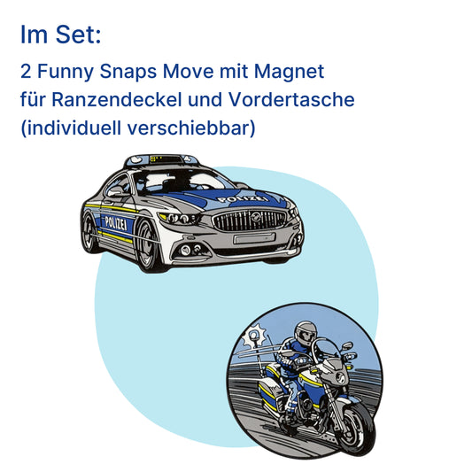 Funny Snaps Move 2Er Set Blue Police