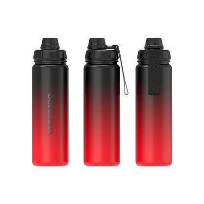 Isolierte Edelstahl-Trinkflasche Gradient Red