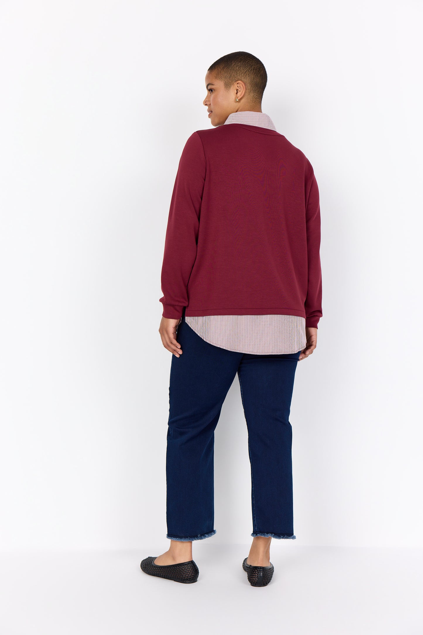 Wa-Sabina 63 Sweatshirt 4850C DARK RED COM