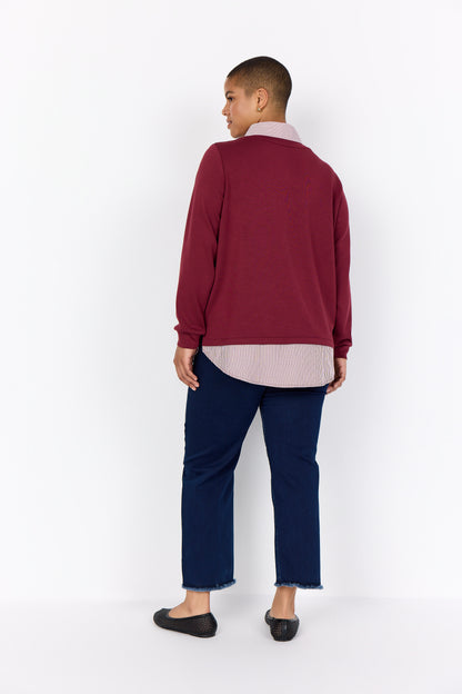 Wa-Sabina 63 Sweatshirt 4850C DARK RED COM