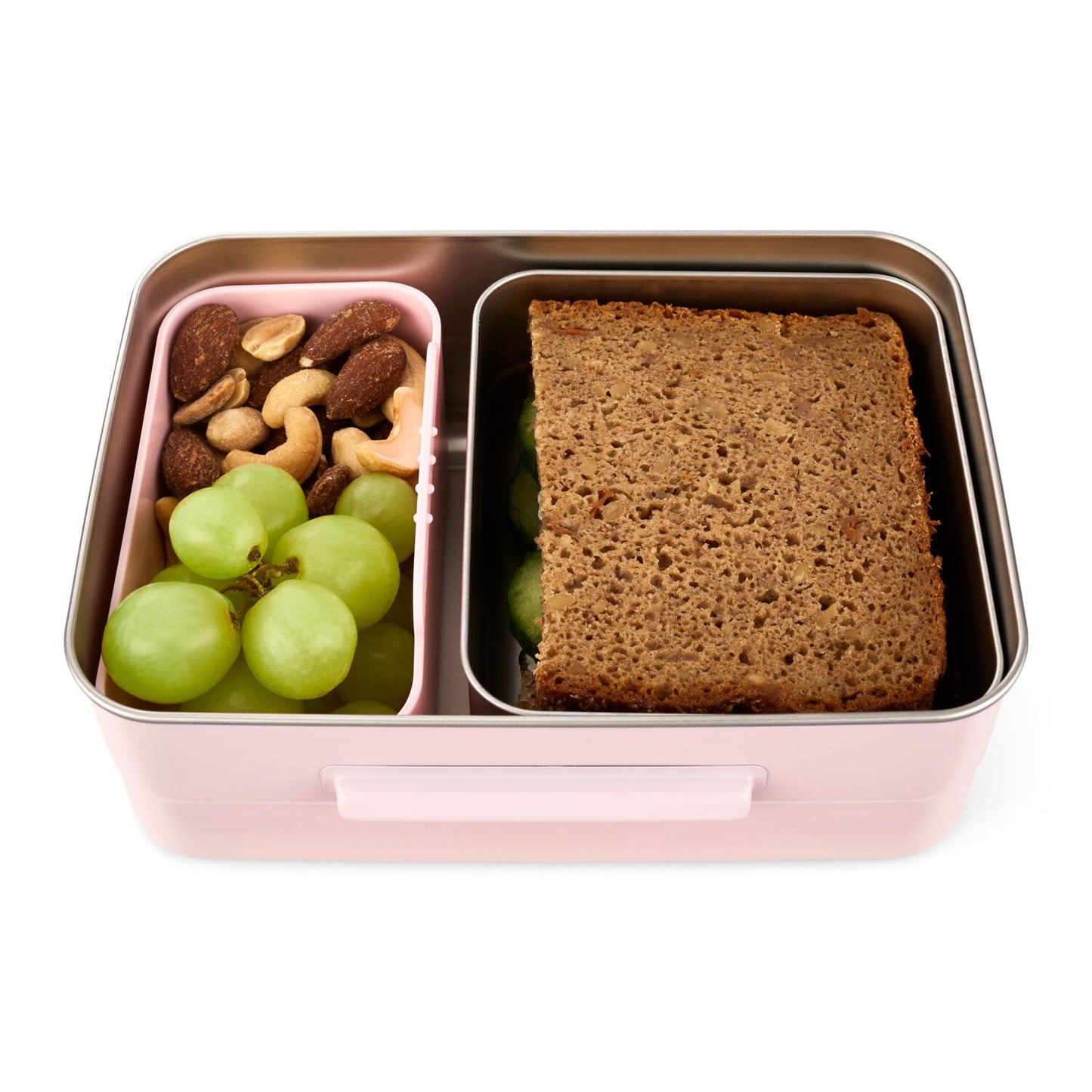 Edelstahl Brotdose black