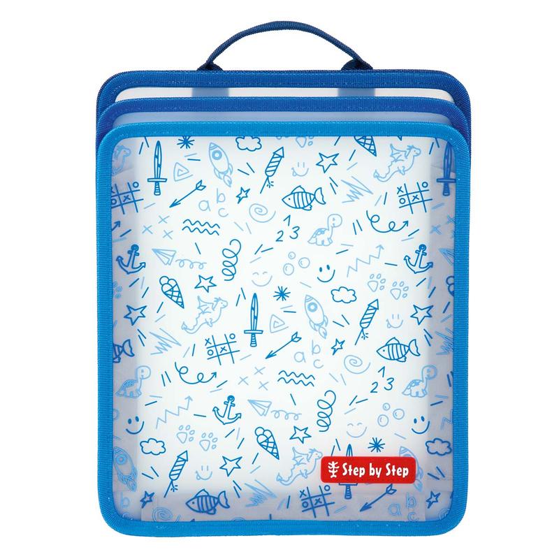 Faltbare Heftbox Blau