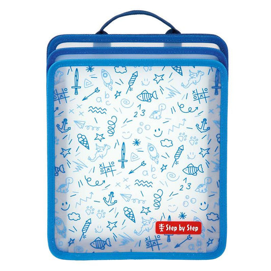 Faltbare Heftbox Blau