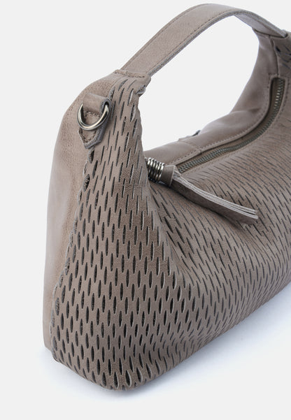 Soft Cut Handbag Muddy Khaki Brown