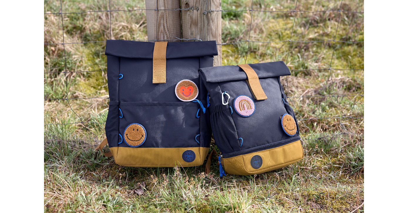 Medium Rolltop Backpack Little Gang navy
