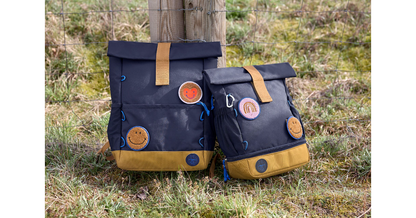 Medium Rolltop Backpack Little Gang navy