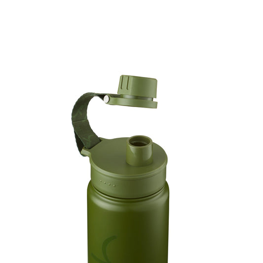 Edelstahl Trinkflasche Olive in grün
